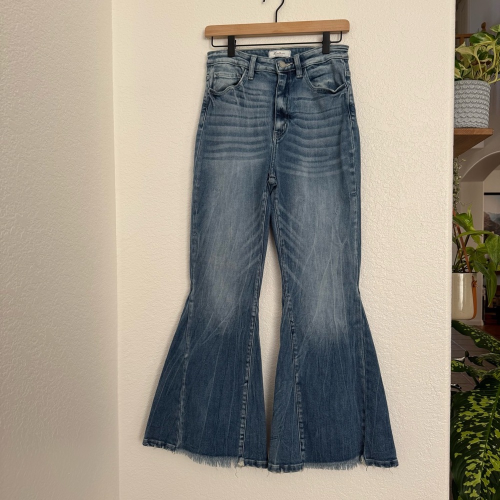 Kancan High Rise Extreme Bell Bottom Flare Jeans